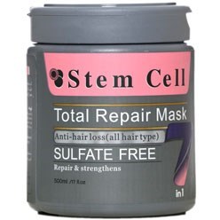 تصویر ماسک مو تقویت کننده فاقد سولفات استم سل Stem Cell مدل 7in1 مخصوص موهای دارای وز حجم 500 میلی لیتر