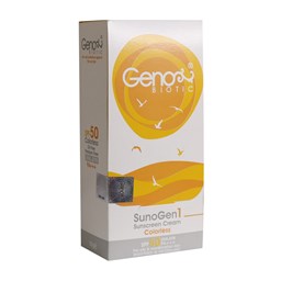 تصویر کرم ضد آفتاب SPF50 ژنوبایوتیک مناسب پوست چرب و مختلط ۵۰ گرم