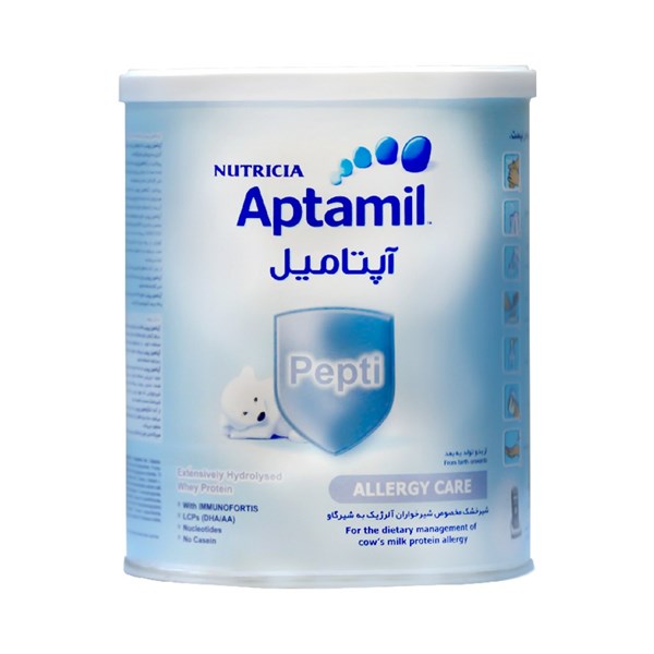 تصویر شیر خشک آپتامیل پپتی نوتریشیا مناسب ۰ تا ۶ ماه ۴۰۰ گرم