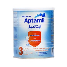 تصویر شیر خشک آپتامیل ۳ نوتریشیا از ۱۲ ماهگی به بعد ۴۰۰ گرم